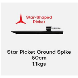 Ground Spike Star Picket 500mm 1.1kg